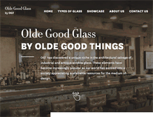 Tablet Screenshot of oldegoodglass.com